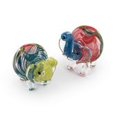 Coloured Glass Pipe Elephant