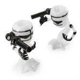 Glass Pipe Alien B/W