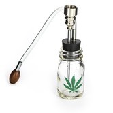 Glass Bong Leaf Mini
