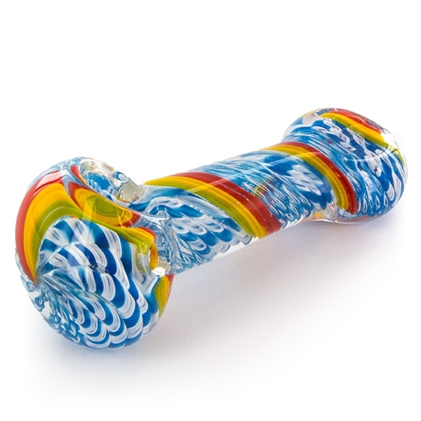 Glass Pipe Rainbow Inhaler