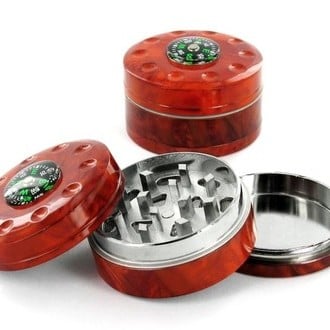 Metal Grinder Wood Finish Compass (3 parts)