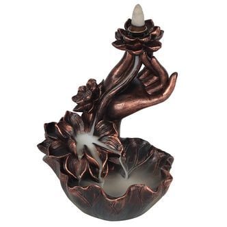 Bronze Hand Backflow Incense Holder