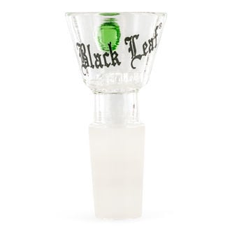 Glass Bowl Cylinder with Glass Screen (Black Leaf)