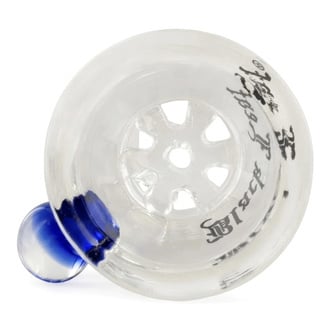 Glass Bowl Cylinder with Glass Screen (Black Leaf)