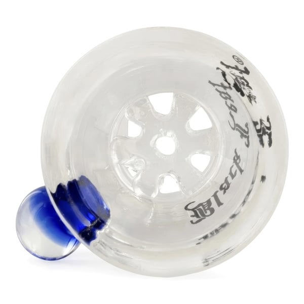 Glass Bowl Cylinder with Glass Screen (Black Leaf)