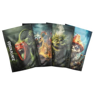 Monstrous Monsters Z-Lock Stash Bags