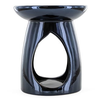 Duftlampe aus schwarzer Keramik