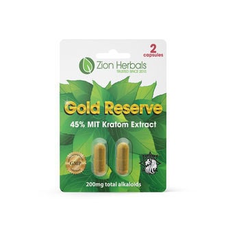 Gold Reserve Kratom Tablets 45% (Zion Herbals)