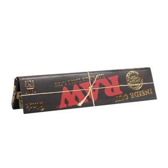 RAW "Black" Inside Out Rolling Papers King Size Slim