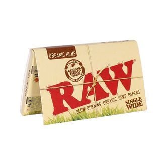 RAW Hemp Rolling Papers Single Wide
