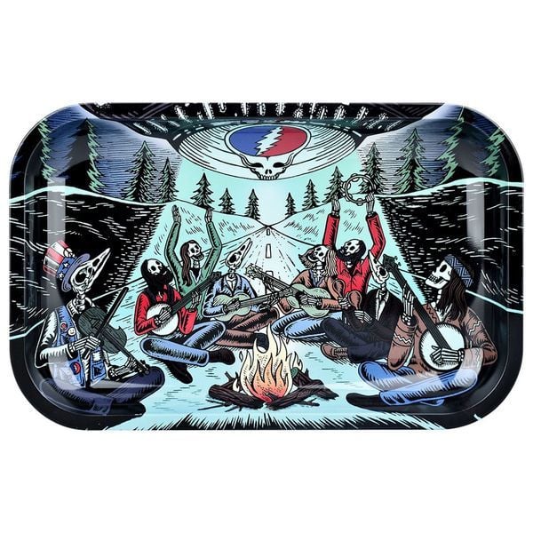 Metal Rolling Tray With Lid Medium (Grateful Dead x Pulsar)