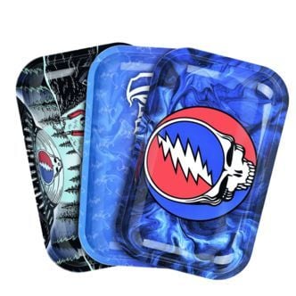 Metal Rolling Tray With Lid Medium (Grateful Dead x Pulsar)