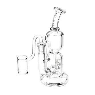 Emergence Hourglass Recycler Glass Dab Rig (Pulsar)