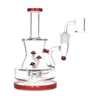 Shadow Lurking Shrooms Glass Dab Rig (Pulsar)