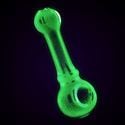 Glow in the Dark Glass Spoon Pipe