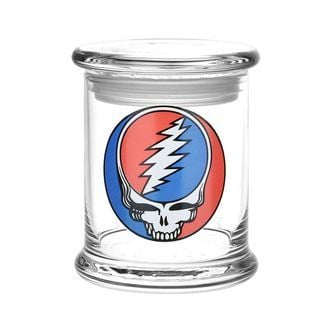 Glass Pop Top Jar Steal Your Face (Grateful Dead x Pulsar)