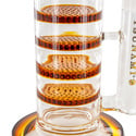 Triple Honeycomb Turbine Bong 18'' (Tsunami Glass)
