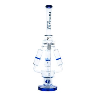 Sprinkler Perc Quad Honeycomb Bong 21'' (Tsunami Glass)