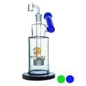 Side Neck Shower Head Dab Rig 10'' (Tsunami Glass)