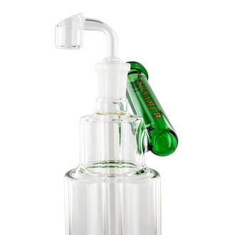 Side Neck Shower Head Dab Rig 10'' (Tsunami Glass)