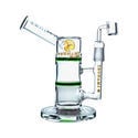 Side Neck Honey Turbine Dab Rig 9" (Tsunami Glass)