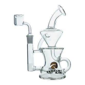 Sprinkler Recycler Dab Rig 9'' (Tsunami Glass)