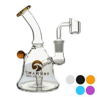 Dab Rig Mini Bell 6″ (Tsunami Glass)