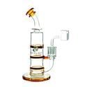 Double Honeycomb Turbine Dab Rig 8″ (Tsunami Glass)