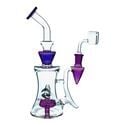 Shower Head Pyramid Dab Rig 10″ (Tsunami Glass)