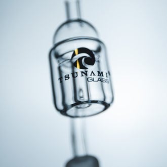 Thermal Quartz Banger with Carb Cap (Tsunami Glass)