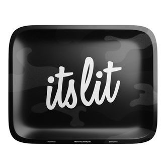 It's Lit Black Rolling Tray (Hemper)