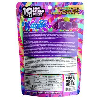 Ultra High Potency Mushroom + Kava Gummies 7,500 mg - Grape Flavor (Wunder)