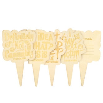 Pflanzschilder aus Holz (Zamnesia)