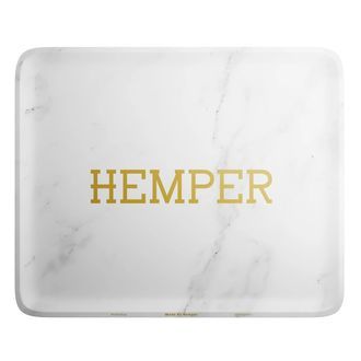 Luxe White Marble Rolling Tray (Hemper)
