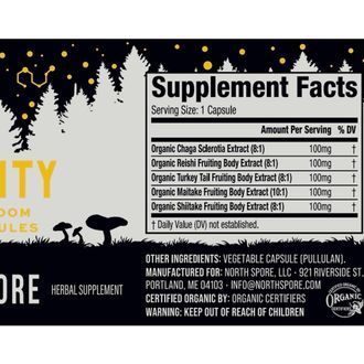Immunity Mushroom Capsules (North Spore)