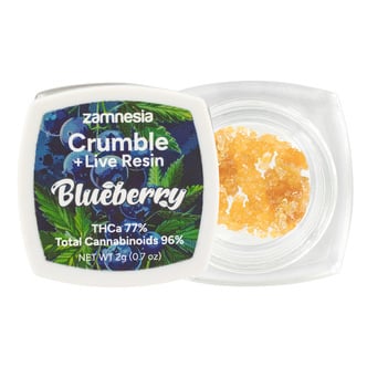 THCa Crumble with Live Resin - Blueberry (Zamnesia)