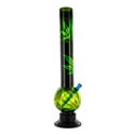 Acrylic Bong Dark Leaves