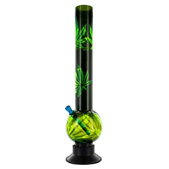 Acrylbong dunkle Blätter
