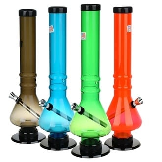 Beaker Base Acrylic Water Pipe 12" 