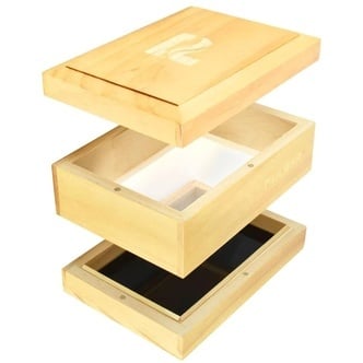 Pine Sifter Box with Built-In Rolling Tray (Pulsar)