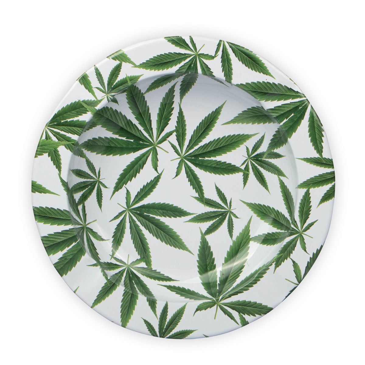 Ashtray cannabis leaf pattrrn