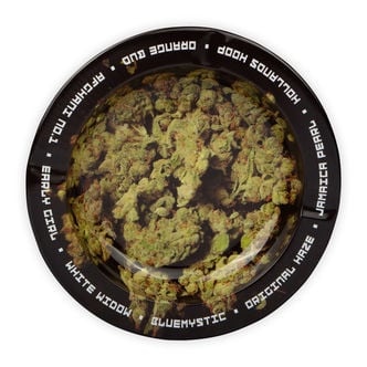 Metallaschenbecher Mit Cannabis-Buds