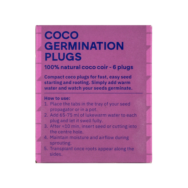 Coco Germination Plugs (6 Pack) 