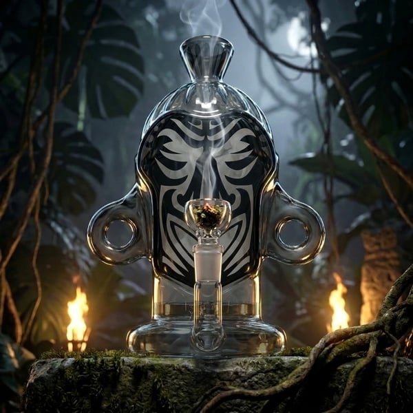 Glass TRIBE Bong (HEMPER x Zamnesia)