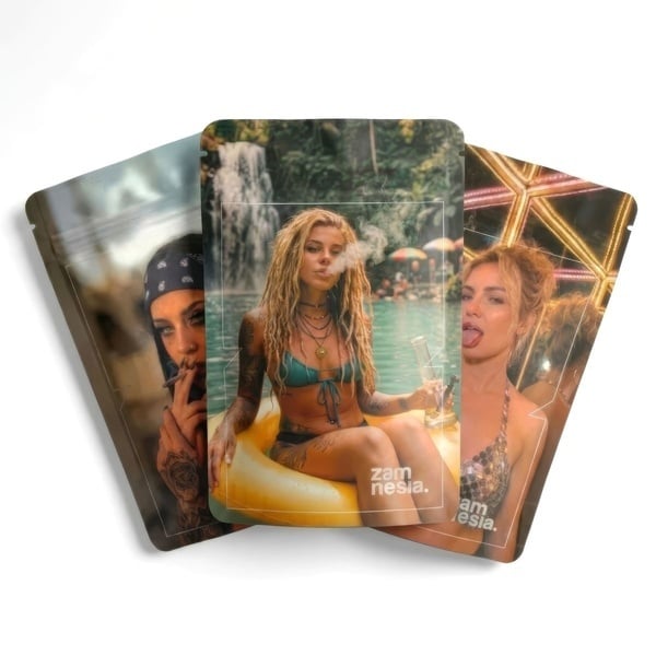 Stoner Girl Z-Lock Stash Bag (Medium)