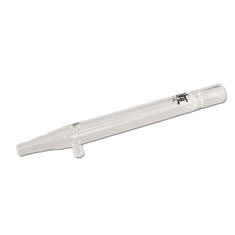 One Hitter Glass with Roll Stop (Black Leaf)