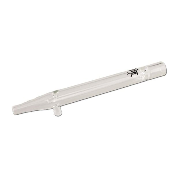 One Hitter Glass with Roll Stop (Black Leaf)