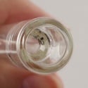 One Hitter Glass with Roll Stop (Black Leaf)