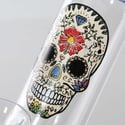 Skull Mini Glass Bong (Near Dark)