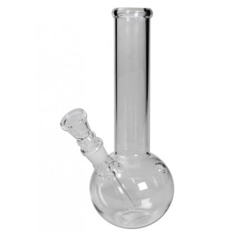 Glass Bong Straight with Round Base